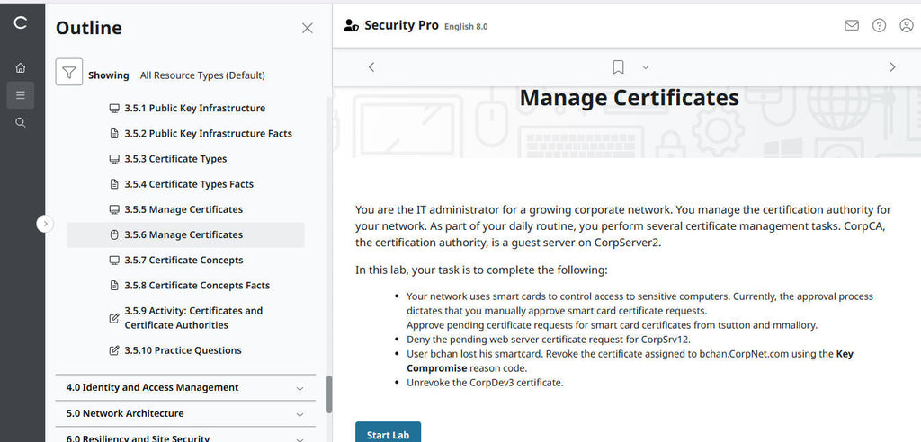 TestOut Security Pro for Security+ (SY0-701)