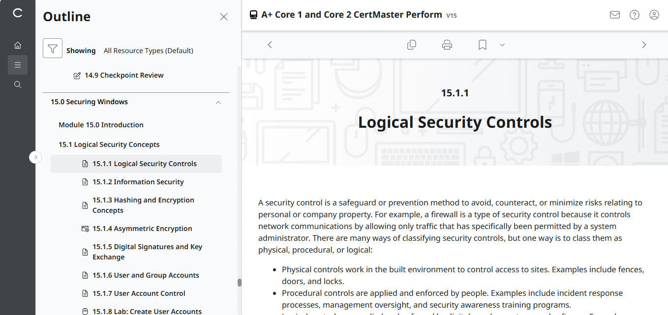CertMaster Perform for CompTIA A+ Core 1 & 2  (V15) (120 Days  Access)