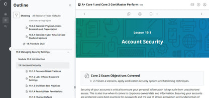 CertMaster Perform for CompTIA A+ Core 1 & 2  (V15) (120 Days  Access)