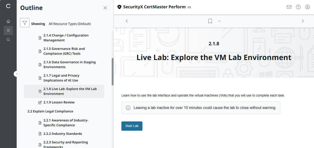 CompTIA CertMaster Perform – SecurityX CASP+ CAS-005 Individual License