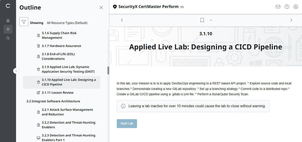 CompTIA CertMaster Perform – SecurityX CASP+ CAS-005 Individual License