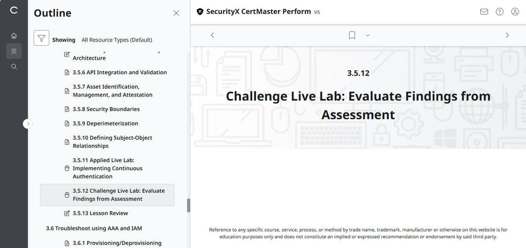 CompTIA CertMaster Perform – SecurityX CASP+ CAS-005 Individual License