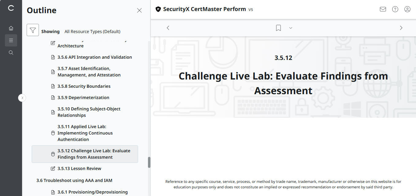 CompTIA CertMaster Perform – SecurityX CASP+ CAS-005 Individual License