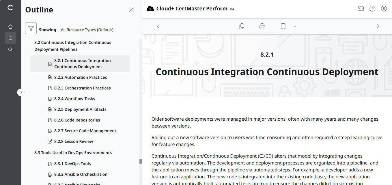 CompTIA Cloud+ CV0-004 eLearning-Paket