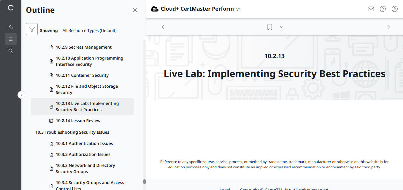 CompTIA Cloud+ CV0-004 eLearning-Paket