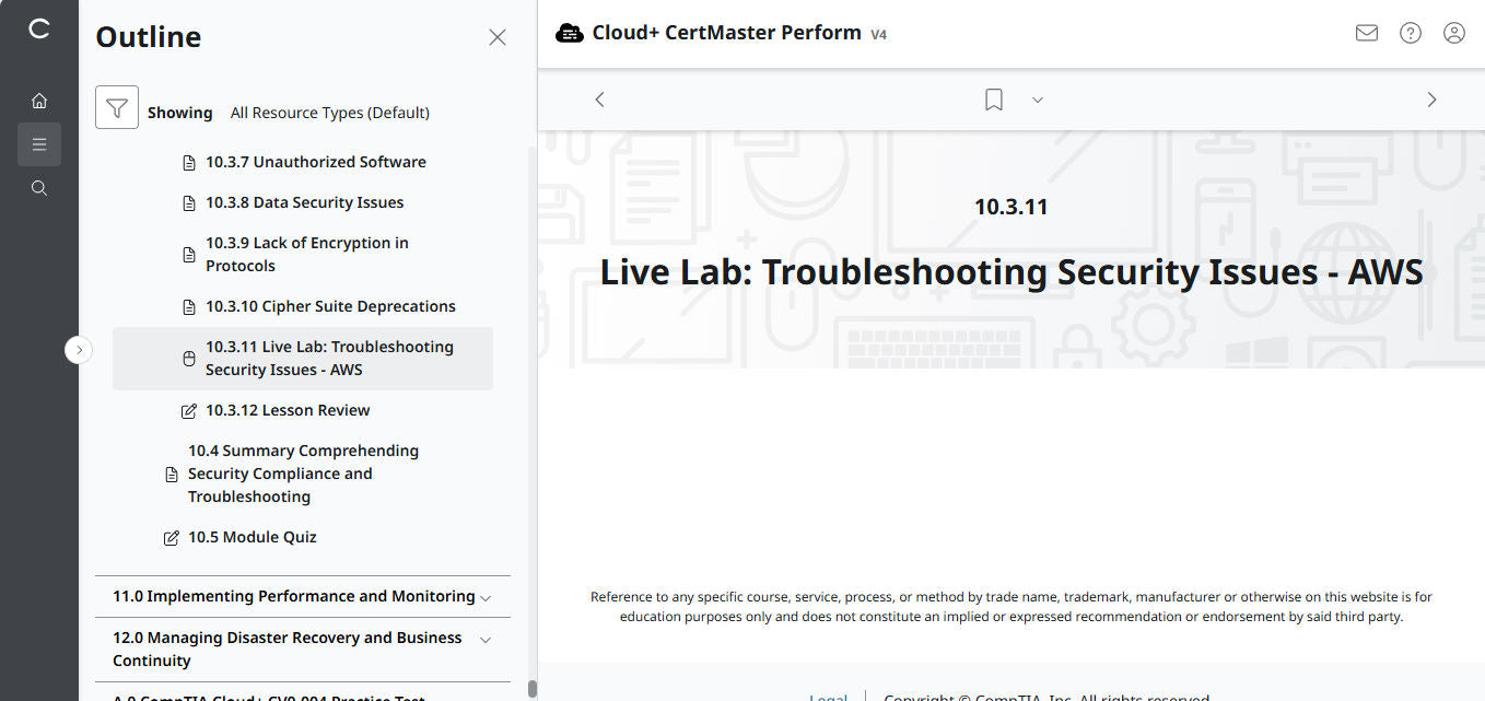 CompTIA Cloud+ CV0-004 eLearning-Paket