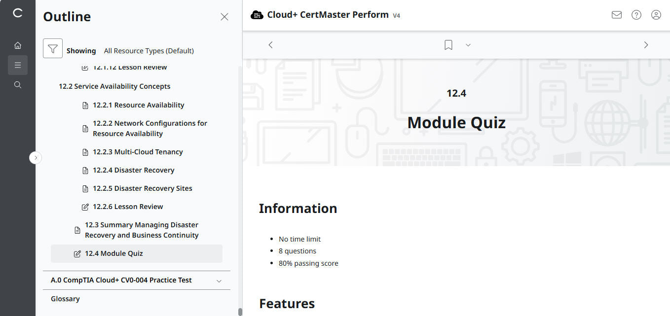 CompTIA Cloud+ CV0-004 eLearning-Paket