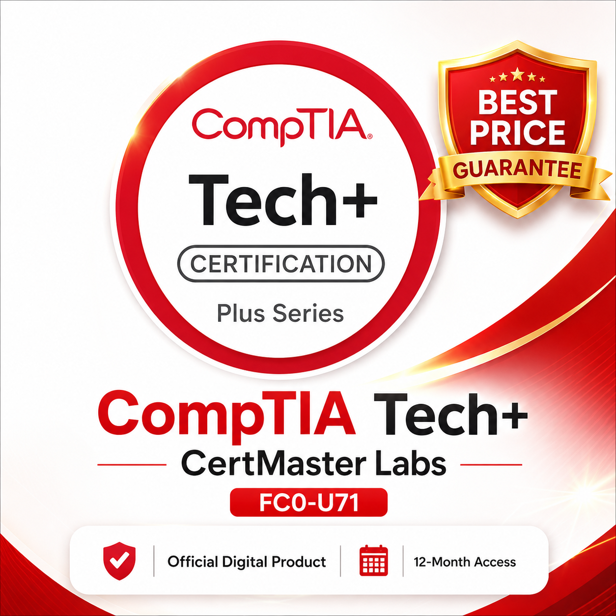 Best Price Guarantee ✅ CompTIA Tech+ CertMaster Labs  (FC0-U71)